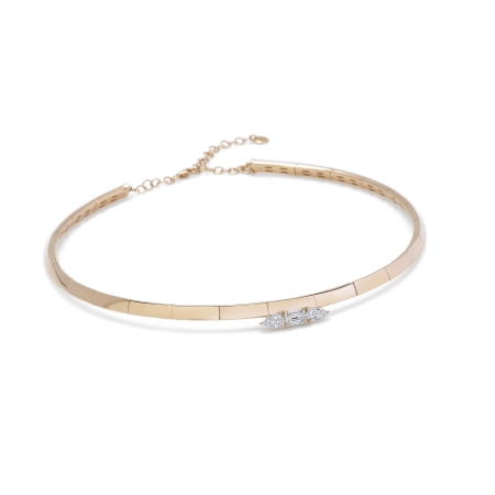  Choker in oro rosa e diamanti